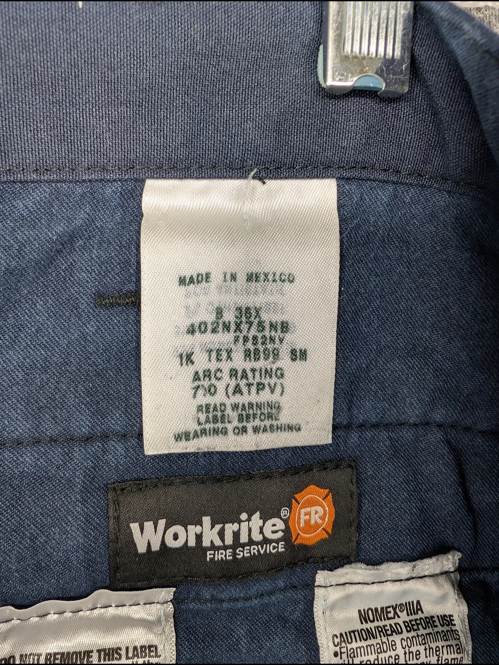 Two Pair Of Workrite Fire Service Flame-Resistant Work Trousers / Station Wear